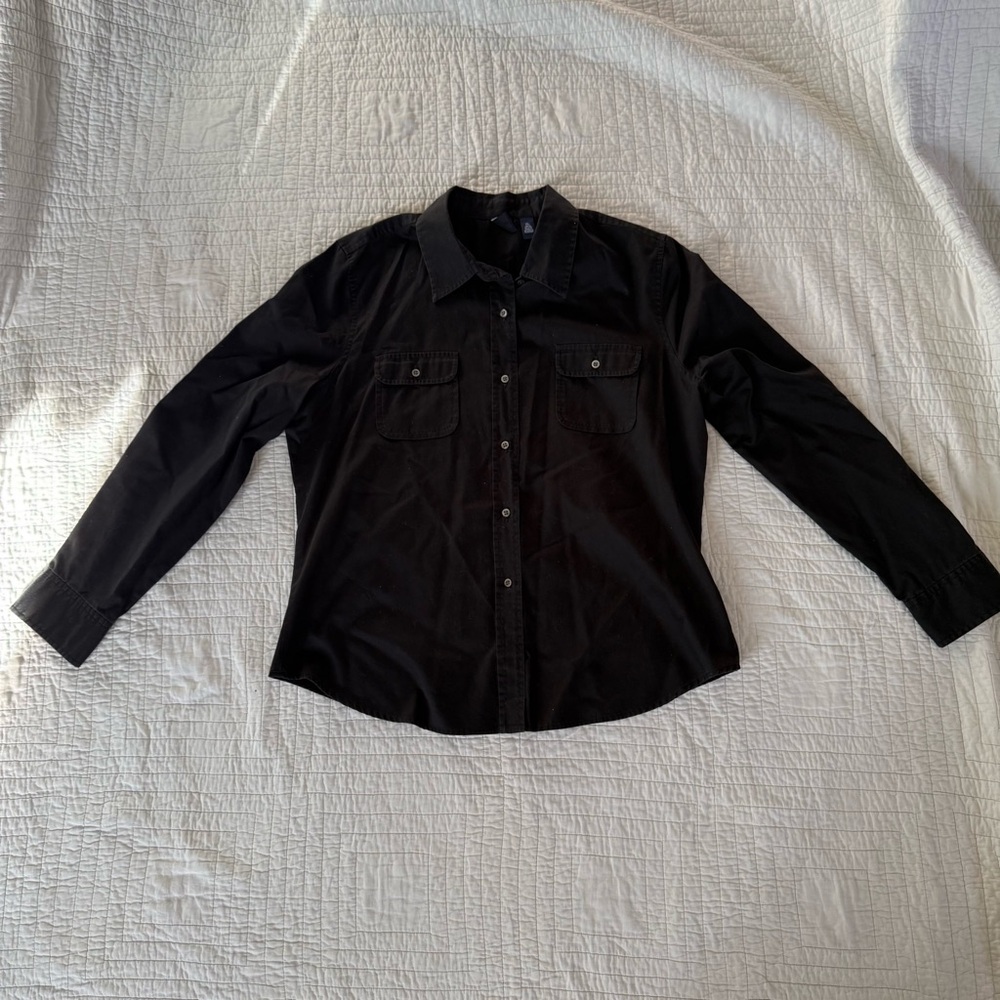 GAP Black Button-Up Shirt 🖤 XL